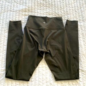 Lululemon Wunder Under high rise leggings dark green